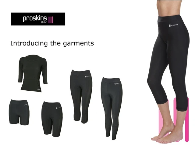 PROSKINS SLIM WOMAN'S CAPRI Cellulite Leggings Slimming Caffeine Pants  Reduction EUR 61,39 - PicClick IT