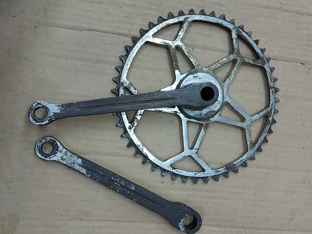 Pédalier Triple T.A. Spécialité Vélo Français Vintage - 52/42/38 - Occasion
