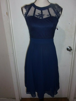 LIZA LUXE MODCLOTH NWT CROCHET /MESH Neck DRESS sizes S,M,L,XL,1X,2X (B243)