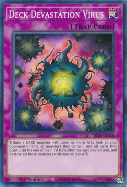 -Yu-Gi-Oh TCG- Deck Devastation Virus 1st Edition Common SR13-EN038 - NM