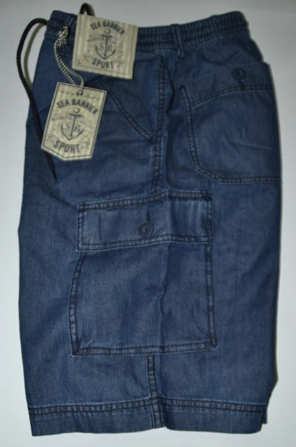 BERMUDA UOMO TAGLIE Forti TAGLIA 62 64 66 Pantalone Corto Tasconi Beige OVERSIZE EUR 39,90 - IT - Foto 3