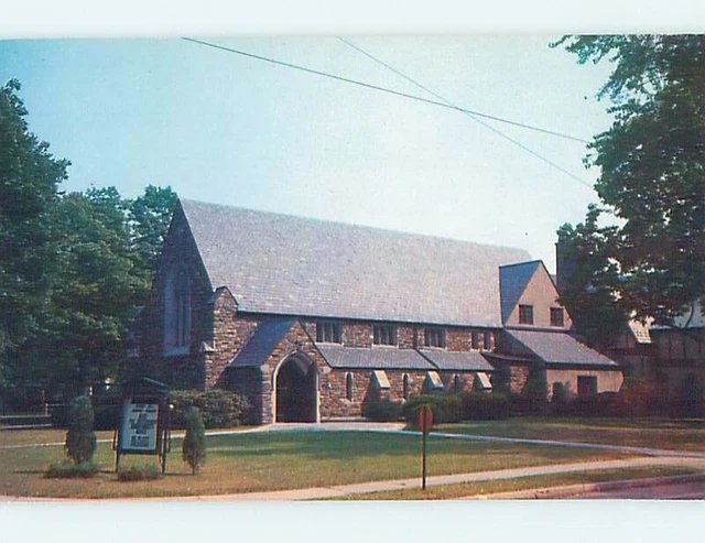 Unused Pre-1980 CHURCH SCENE Ridgewood New Jersey NJ A6281
