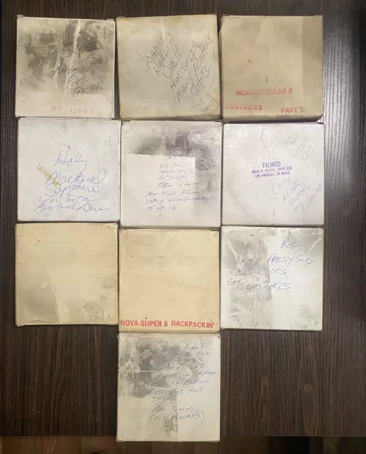 Lote de 10 carretes vintage de los 80 súper 8 mm y reg 8 mm película gay para adultos colección