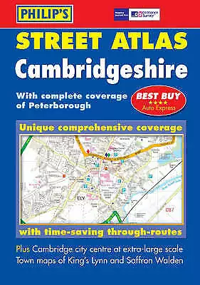 Philips Maps : Philips Street Atlas Cambridgeshire: Poc FREE Shipping, Save £s