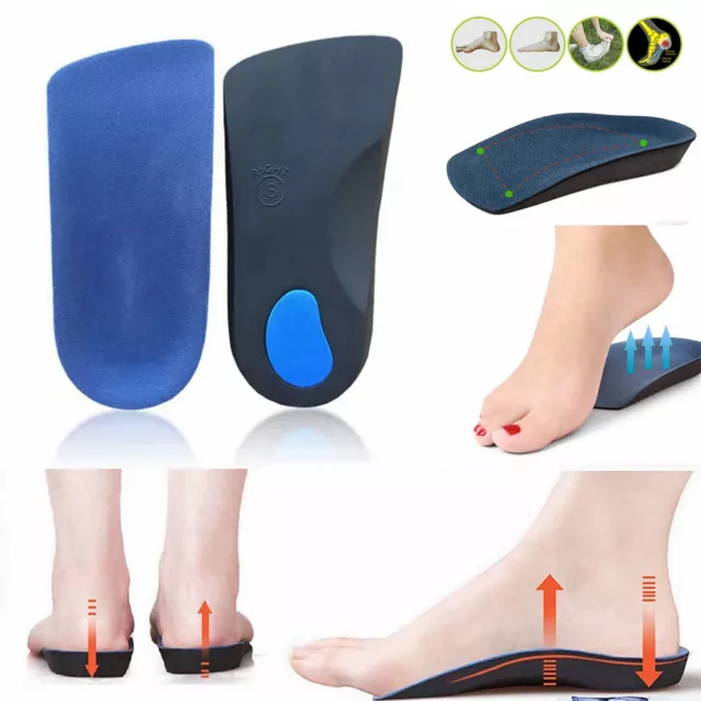 Orthotic Shoe Insoles Arch Support Inserts Plantar Fasciitis Flat Feet Back Heel