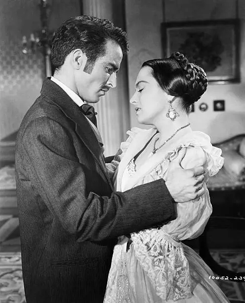 Montgomery Clift and Olivia de Havilland 1950s Film Movie Star Old Photo