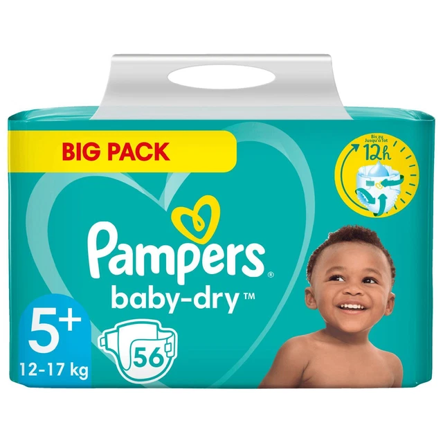 Pampers Baby Dry Big Pack Größe 5 12-17kg, 56er windeln baby