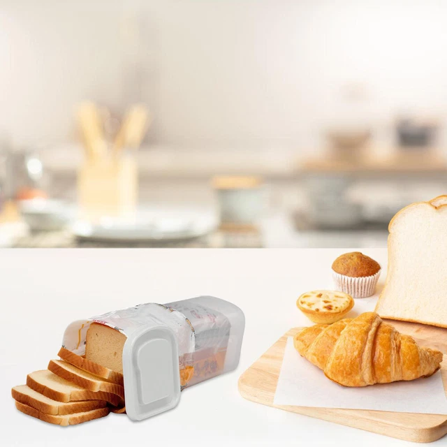 Alpeir Scatola Per Il Pane A Doppio Piano In Legno Di Pino Con Finestra Acrilica - Contenitore Angolare Per Cucina Nero