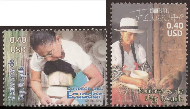 Ecuador 1912/13 2006 Hüte Von Strohhut Toquilla MNH