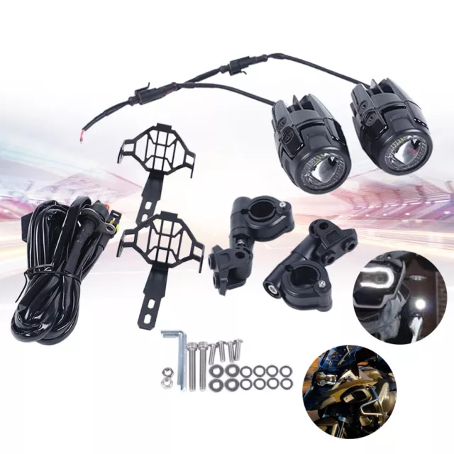 2X LED Motorrad Nebelleuchte Zusatzscheinwerfer Lauflicht Für BMW R1200GS F800GS 2