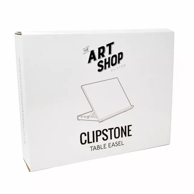 CLIPSTONE Wooden Artists Workstation Table Easel A4 2