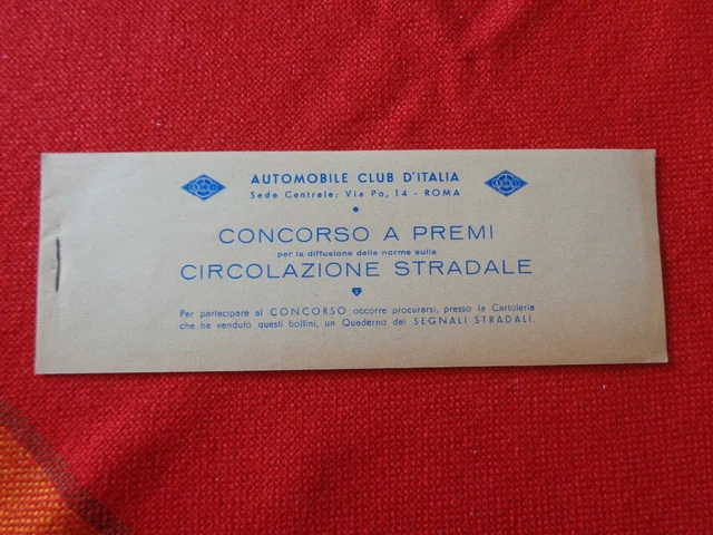 Automobile Club D'italia - Concorso A Premi Circolazione Stradale