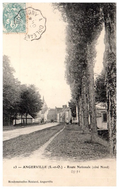 91 ANGERVILLE - la route nationale cote nord.