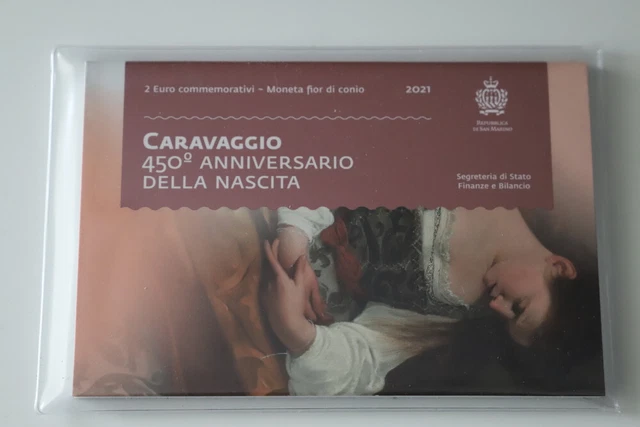 2 Euro Münze 2021 San Marino- Caravaggio-