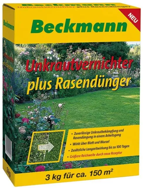 3 kg Rasendünger mit Unkrautvernichter und Langzeitwirkung für ca 150m²