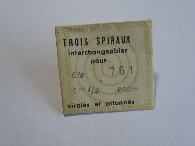 Pièce De Mouvement De Montre FELSA 5 1/4 - Balancier Spiral Et Virolle - Neuf Sans étiquette