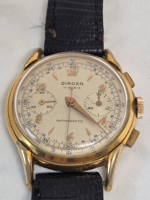 Cadran Chronographe Swiss Vintage Pour Landeron 48 - Diamètre 33.9 Mm, Neuf