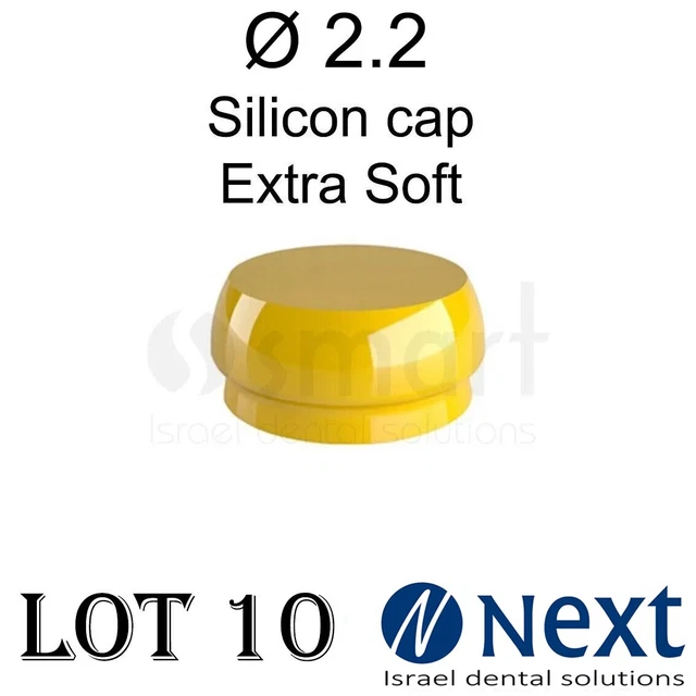 10x Standard Clear Silicone Caps For 2.5mm Dental Implant Ball Attachments - Shape Memory, CE Approved
