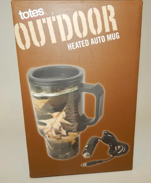 Totes Outdoor Heated Camouflage Auto Mug with Car Adapter - MIB