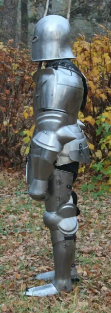 Hover to zoom Genuine Medieval Knight Suit of Templar With Sword Combat NN86 3