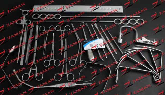 Tonsillectomy 28 PCs Set Surgical Orthopedics ENT Instrument By Zaman Products