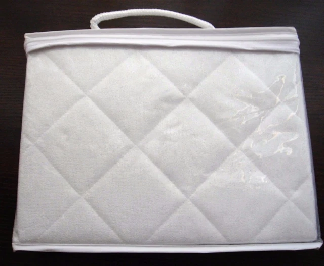 TOTALMENTE NUEVA Cubierta de Colchón para Cuna de Bambú Acolchado Impermeable - Blanco, Ultra Suave