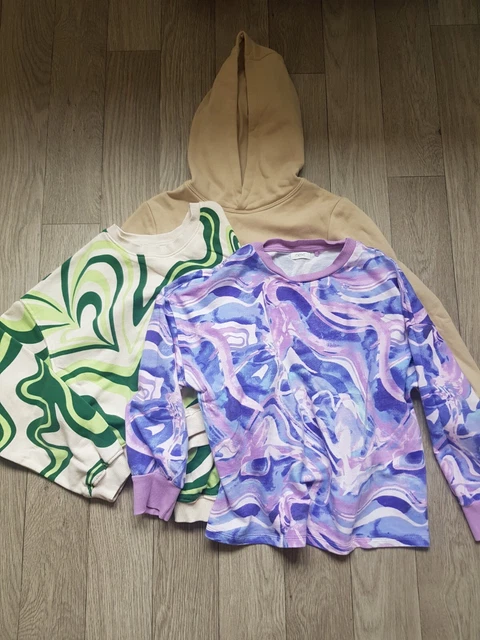 Felpa Con Cappuccio Per Ragazze E 2 X Maglioni. Età 8-9 Anni. Next. H&M. M&S.