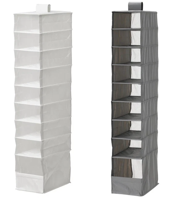 IKEA SKUBB WARDROBE Storage in White/dark gray with 9 compartments