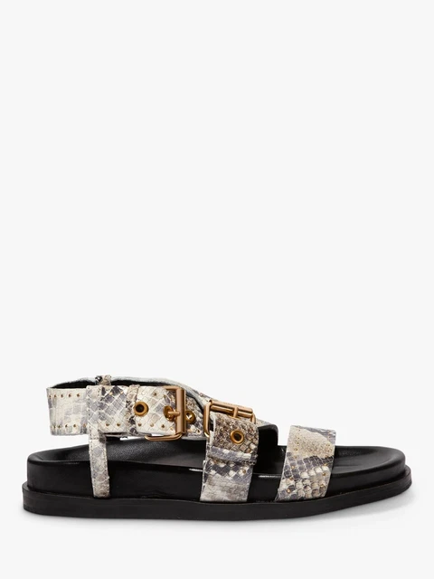 All saints nina top leather sandals