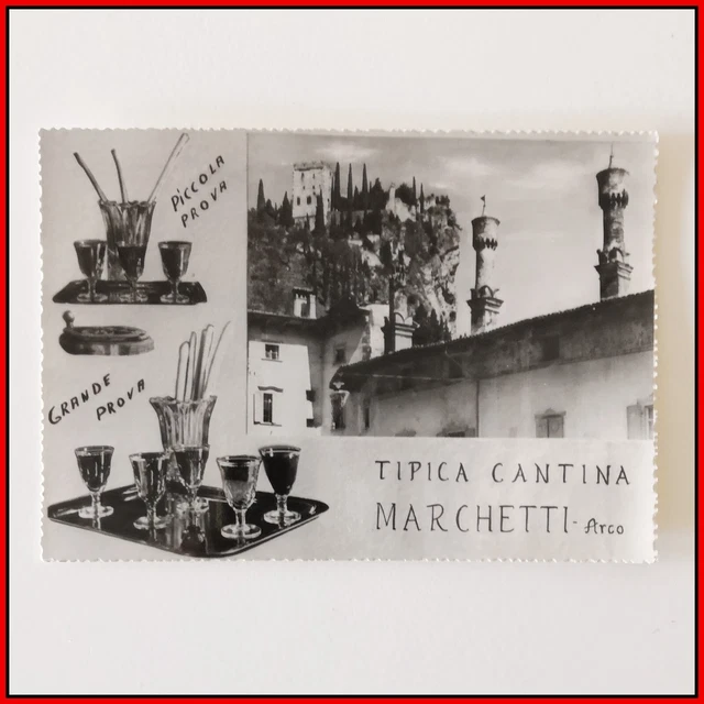 Cartolina Arco Trento Ristorante Tipica Cantina Marchetti grande non viaggiata