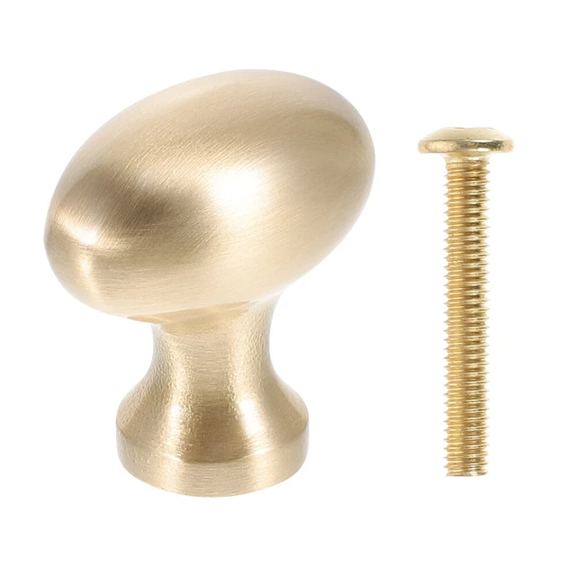 2 Maniglie Per Mobili In Ottone Oro - Forma Foglia, Per Porte, Cassetti, Cucina, Guardaroba - Foto 3
