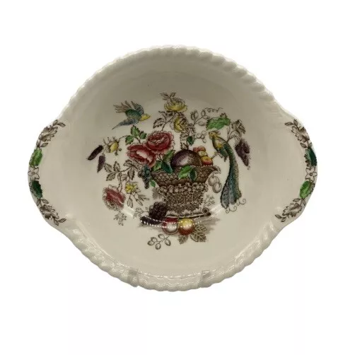 Vintage Johnson Bros BIRD OF PARADISE Floral Lugged Cereal Bowl, ENGLAND, 7''