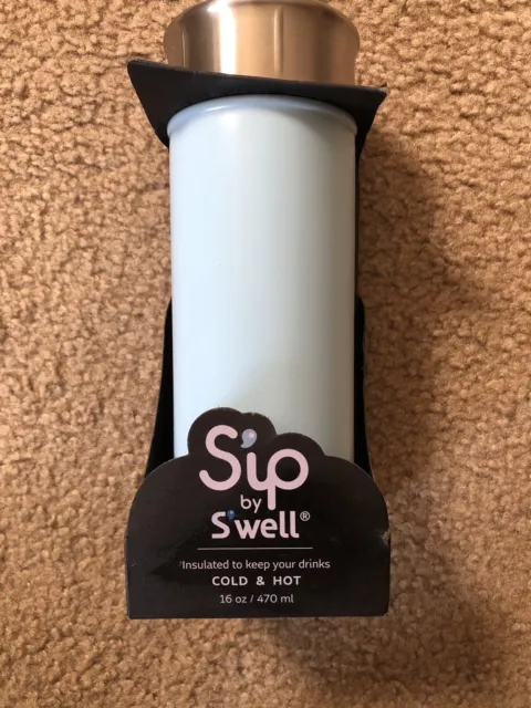 S'ip by S'well 16oz Stainless Steel Travel Mug - Color Blue Bird
