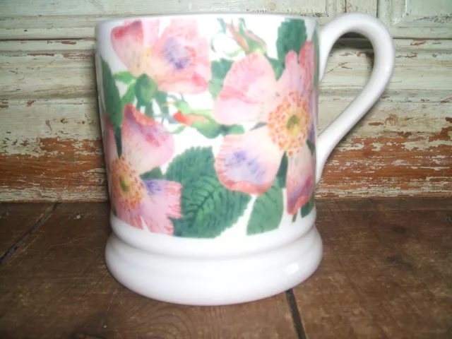 Emma Bridgewater Pink Dog Rose  Half Pint Mug New First Unused Free Post