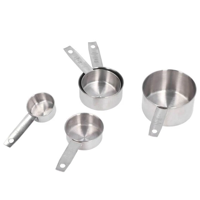 Cuisinart Set 4 Misurini In Acciaio Inox – Cialde Da 1/4, 1/3, 1/2 E 1 Tazza, Lavabili In Lavastoviglie