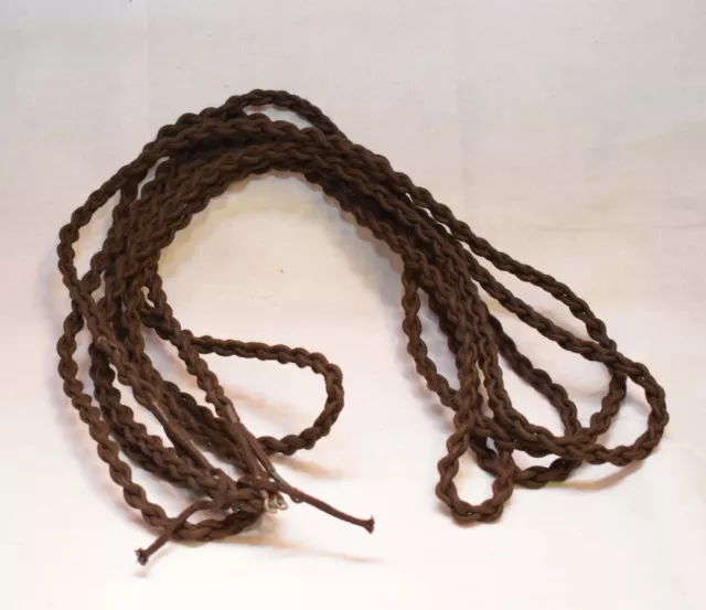 Gpo Brown Telephone Braided Line Cord 3-Way 180" N.o.s.