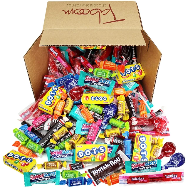 ASSORTED BULK CANDY, Individually Wrapped Sweets in Bulk 2 LB Bag