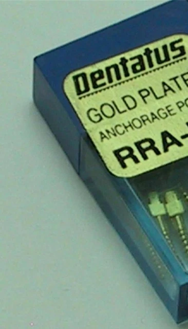 Dentatus Gold Plated Dental Screw Posts EL6 Refill 12/box