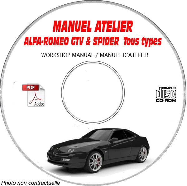 GTV ET SPIDER - Manuel Atelier CDROM ALFA Expédition - --, Support - CD ...