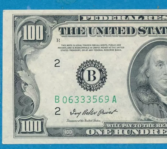 $100. 1950-A New York  District Original  Choice Au