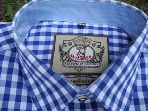 Cotton Blue-White Costume Shirt from S to 5XL Classic New