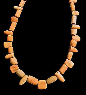Pre-Columbian Ceramic Bead Necklace Tairona Colombia Coa 3