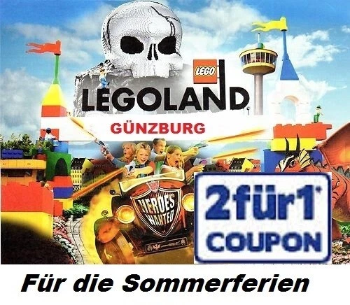 Lego Land Günzburg ☆ 2 für 1 ☆ Gutschein Code ☆ gültig bis Saison Ende