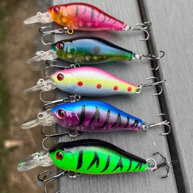 5 Fishing Lures Redfin, Bream, Flathead, Bass, Perch, Trout ,Cod Tackle Lure