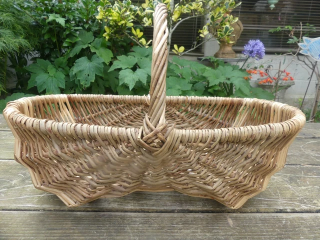 Panier ancien Osier Vintage Rétro bon état French basket