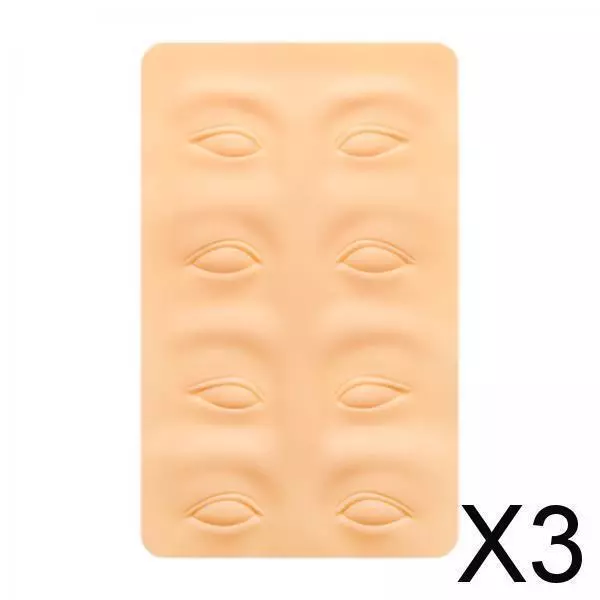 3X Planche De Pratique Silicone Visage Yeux Maquillage Pour Maquillage