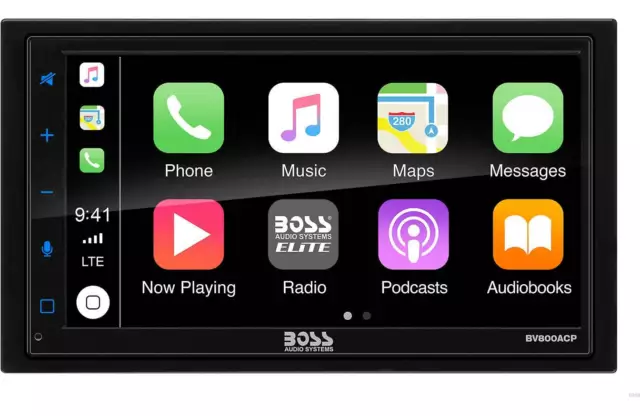 Boss 6.75" Touchscreen Double Din Car Stereo Receiver Apple CarPlay Android Auto
