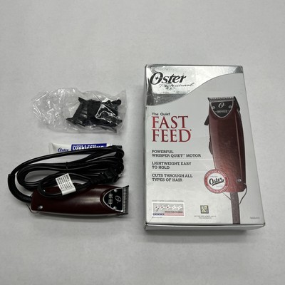 Oster Professional 76023-510 Fast Feed Clipper Red w/ 4 Guides Adjustable 23-51F