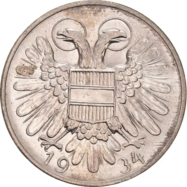 [#972344] Coin, Austria, 50 Groschen, 1934, Proof, MS, Copper-nickel, KM:2850