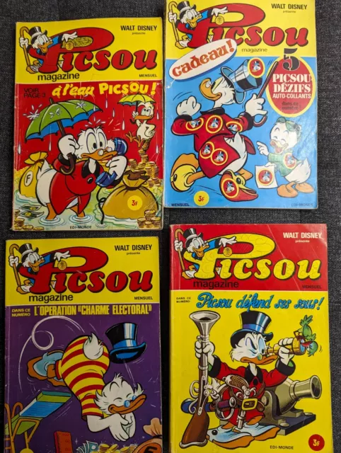 En lot ou à l'unité Magazine Picsou Magazine - numéros 17 à 78 - 1973 à 1978